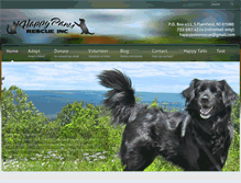 Tablet Screenshot of happypawsrescue.org